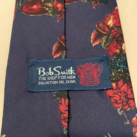 Vintage Bob Smith 100%silk necktie made in Canada - Picture 6 of 12